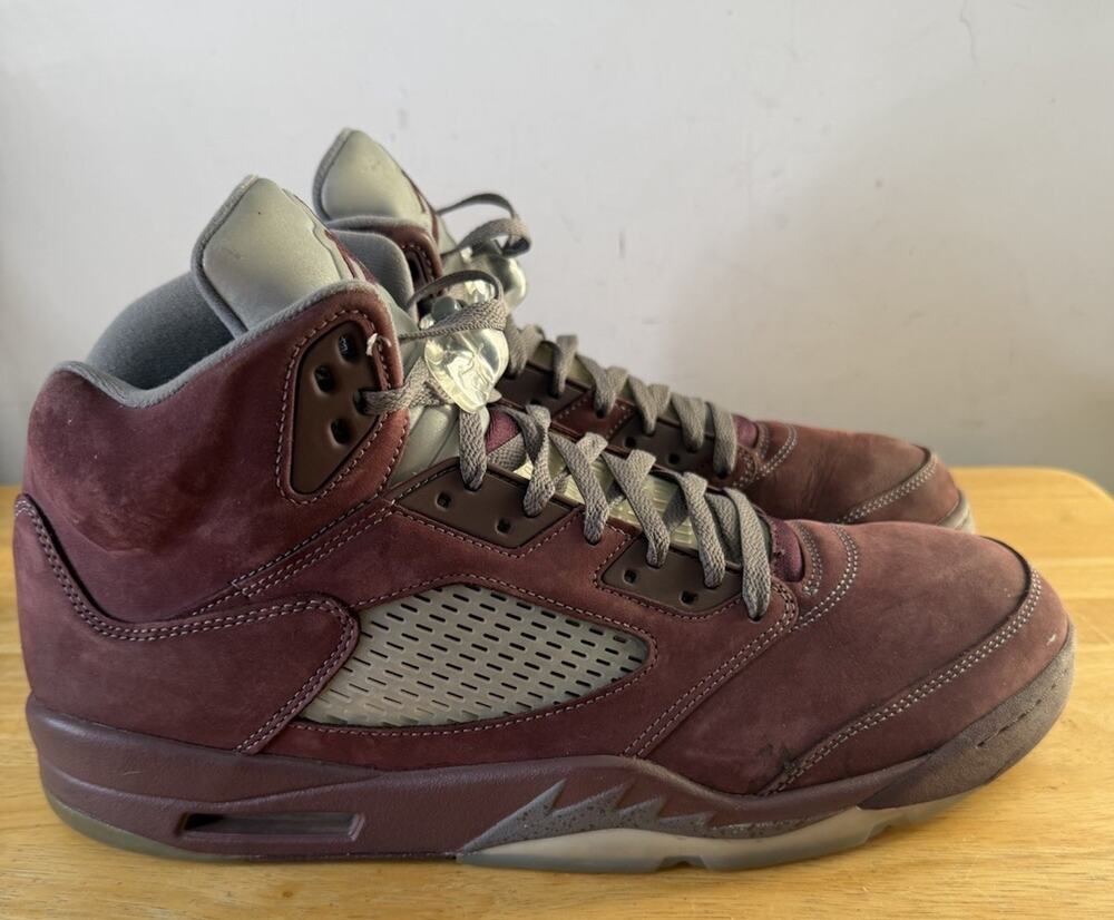 NIKE AIR JORDAN 5 V Burgundy DZ4131-600 Metallic 1 Wolf Grey 3 4 Grape Size 15